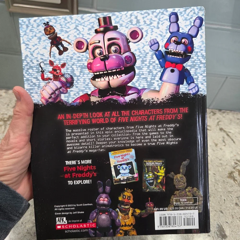 Five Nights at Freddys Official Character Encyclopedia FNAF Guide Book Hardcover